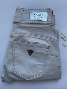 Guess Women’s Skinny High Rise Shape Up Jeans Coated Super Stretch Denim Size 28